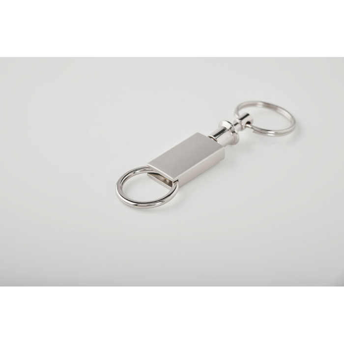 Pull apart split key ring-Matt silver-Tasmania-australia-3 Pull apart split key ring-Matt silver-Tasmania-australia-3