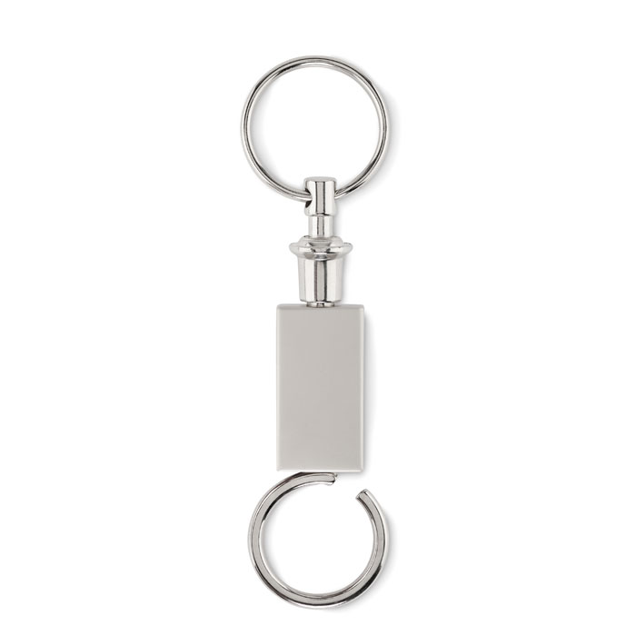 Pull apart split key ring-Matt silver-Tasmania-australia-4