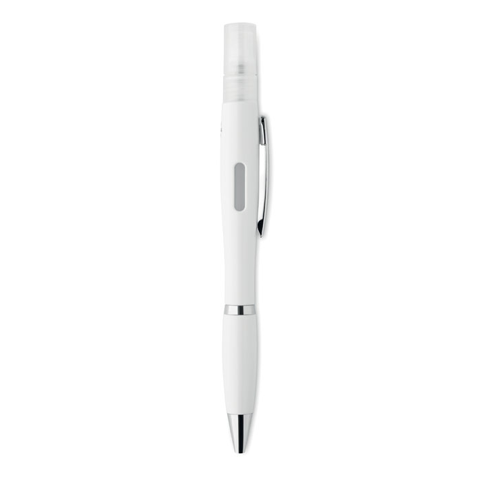 personalized-Push button antibacterial pen-white-tasmania australia