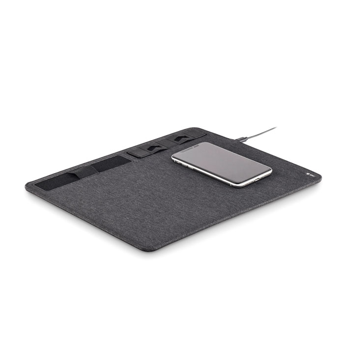 RPET mouse mat charger 15W-Stone grey-Tasmania-australia-4 promotional-RPET mouse mat charger 15W-Stone grey-Tasmania-australia