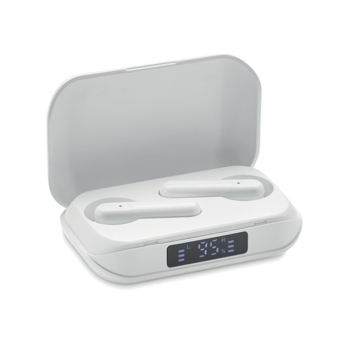 promotional-Recycled ABS TWS earbuds-WHITE-Tasmania-australia