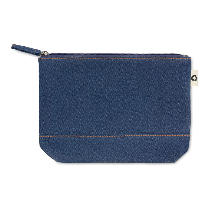 Recycled denim cosmetic pouch-blue-tasmania auataralia -3 customized-Recycled denim cosmetic pouch-blue-tasmania auataralia