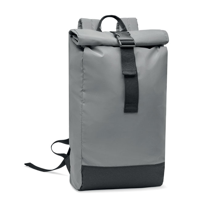 Reflective Rolltop backpack-Matt silver-Tasmania-australia-1