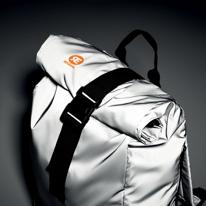 Reflective Rolltop backpack-Matt silver-Tasmania-australia-4