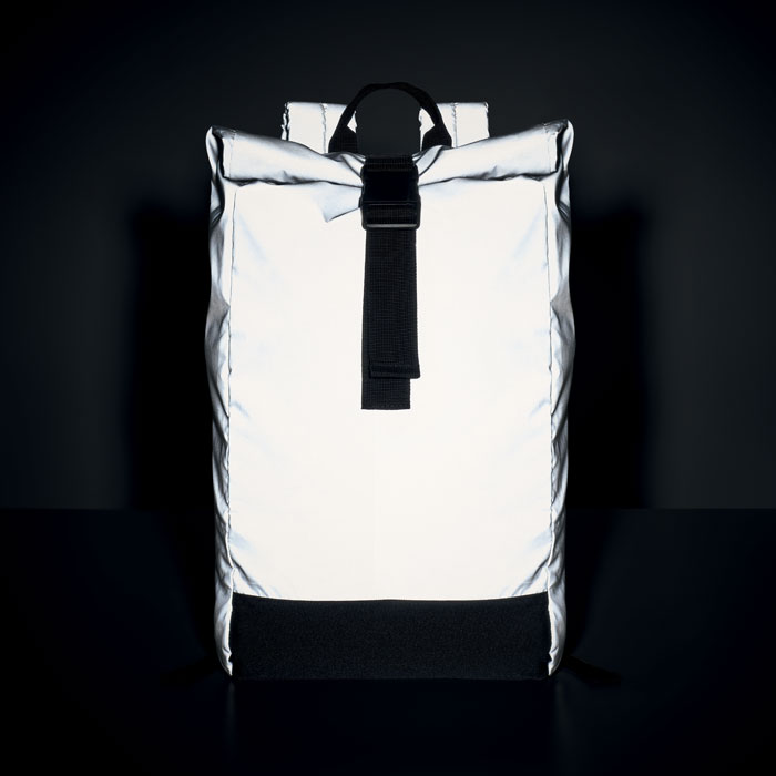 Reflective Rolltop backpack-Matt silver-Tasmania-australia-5