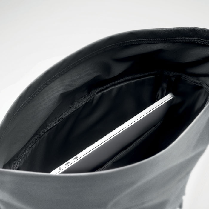 Reflective Rolltop backpack-Matt silver-Tasmania-australia-7