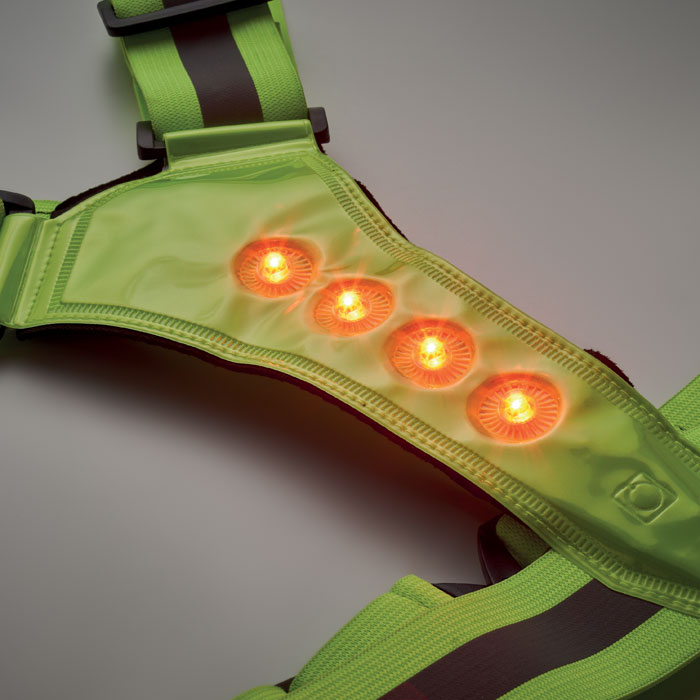 customized-Reflective boby belt with LED-Neon green-Tasmania-australia