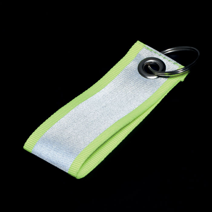 Reflective key ring-NEON YELLOW-Tasmania-australia-4 Reflective key ring-NEON YELLOW-Tasmania-australia-4