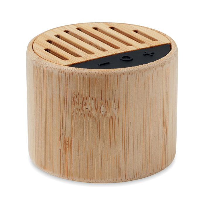 customized-Round bamboo wireless speaker-Wood-Tasmania-australia