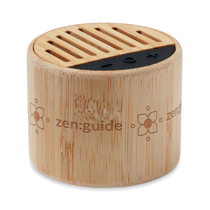 customized-Round bamboo wireless speaker-Wood-Tasmania-australia