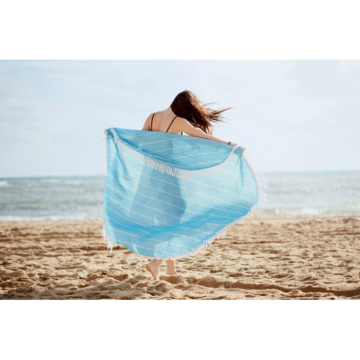 customized-Round beach towel cotton-TURQUISE-Tasmania-australia