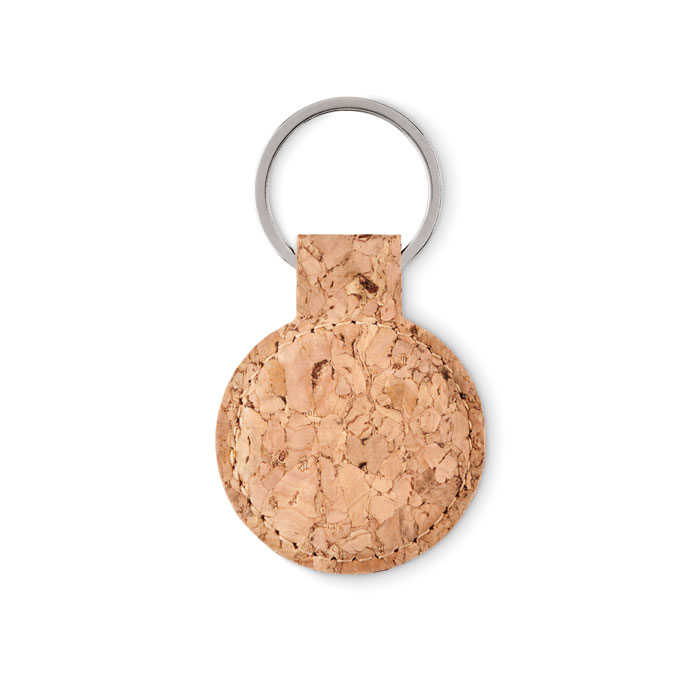 Round cork key ring-Beige-Tasmania-australia-2