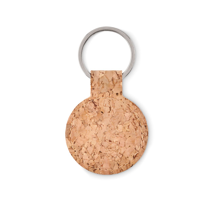 Round cork key ring-Beige-Tasmania-australia-3