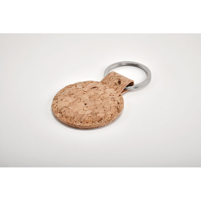 Round cork key ring-Beige-Tasmania-australia-4