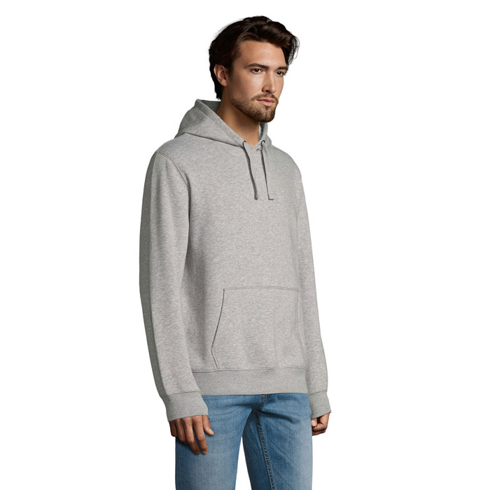 personalized-SPENCER HOODED SWEAT 280-GREY MELANGE-TASMANIA AUSTRALIA