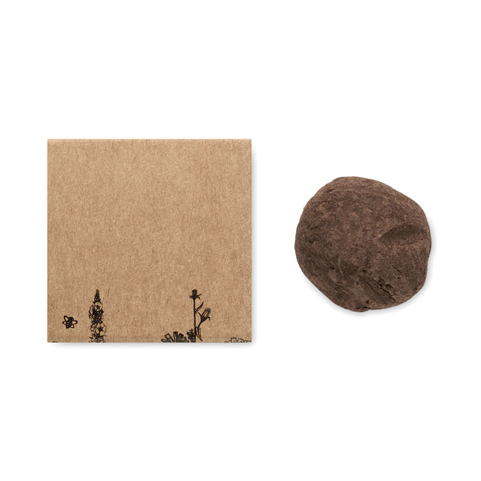 personalized-Seed bomb with bee flowers - beige - Tasmania- Australia