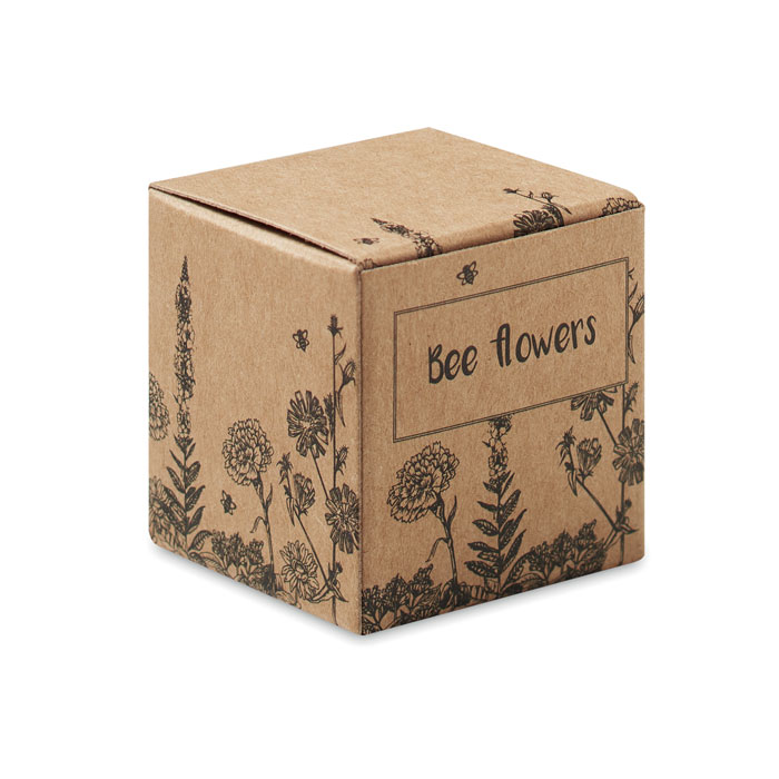 personalized-Seed bomb with bee flowers - beige - Tasmania- Australia