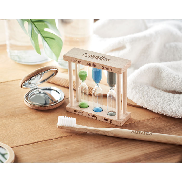 personalized-Set of 3 wooden sand timer-WOOD-tasmania australia
