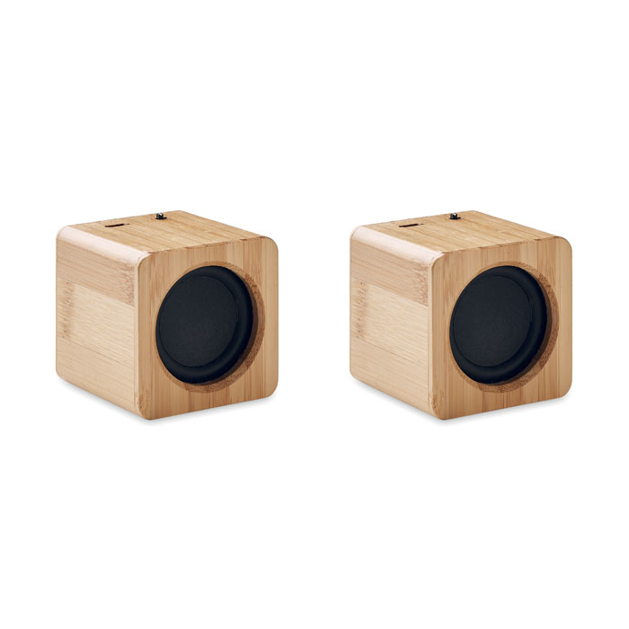 Set of Bamboo wireless speaker-Wood-Tasmania-australia-4 personalized-Set of Bamboo wireless speaker-Wood-Tasmania-australia