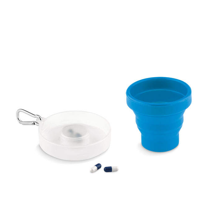 personalized-Silicone foldable cup-blue-tasmania australia