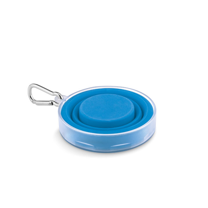 personalized-Silicone foldable cup-blue-tasmania australia