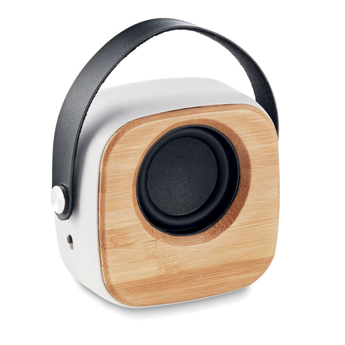 Speaker 3W with bamboo front-White-Tasmania-australia-1 customized-Speaker 3W with bamboo front-White-Tasmania-australia