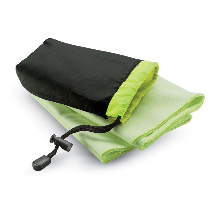 Sport towel in nylon pouch-GREEN-Tasmania-australia-1