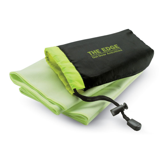 Sport towel in nylon pouch-GREEN-Tasmania-australia-2