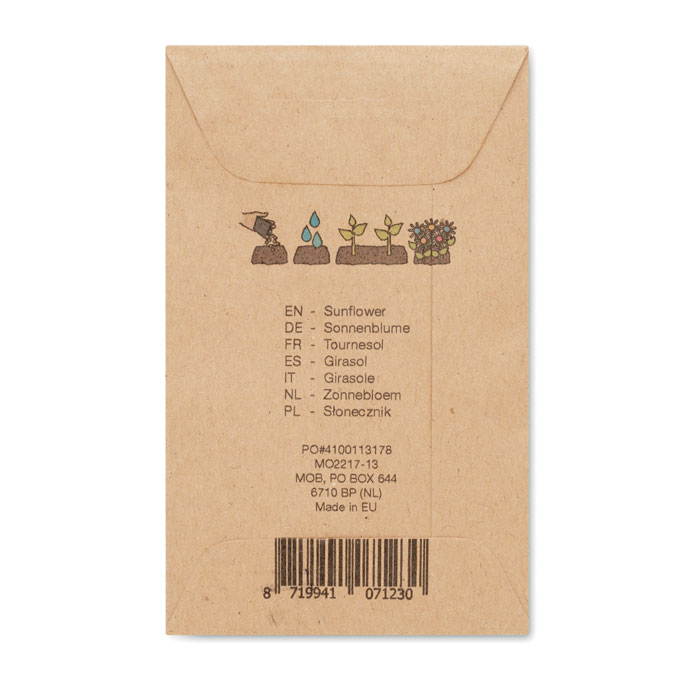 Sunflower seeds in envelope- Beige - Tasmania- Australia-3 personalized-Sunflower seeds in envelope- Beige - Tasmania- Australia