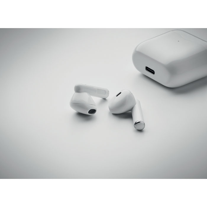 personalized-TWS earbuds with charging base-White-Tasmania-australia
