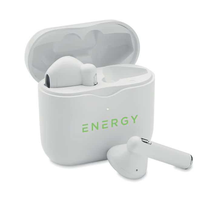 personalized-TWS earbuds with charging base-White-Tasmania-australia