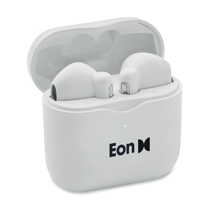 personalized-TWS earbuds with charging base-White-Tasmania-australia