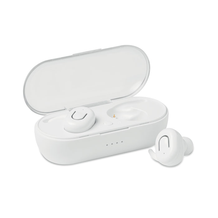 promotional-TWS earbuds with charging box-WHITE-Tasmania-australia