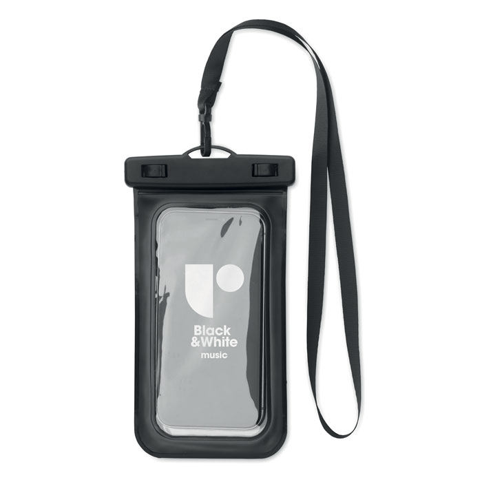 promotional-Waterproof smartphone pouch-Black-Tasmania-australia