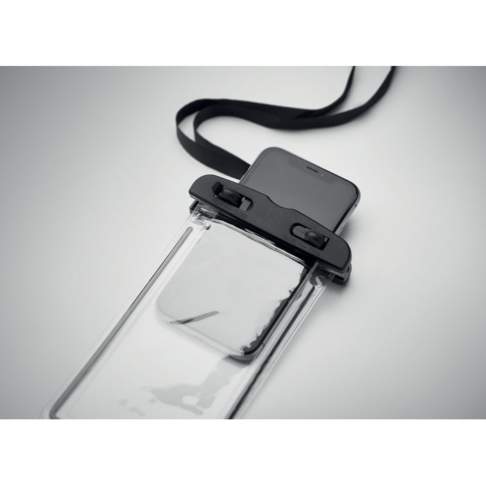 promotional-Waterproof smartphone pouch-Black-Tasmania-australia