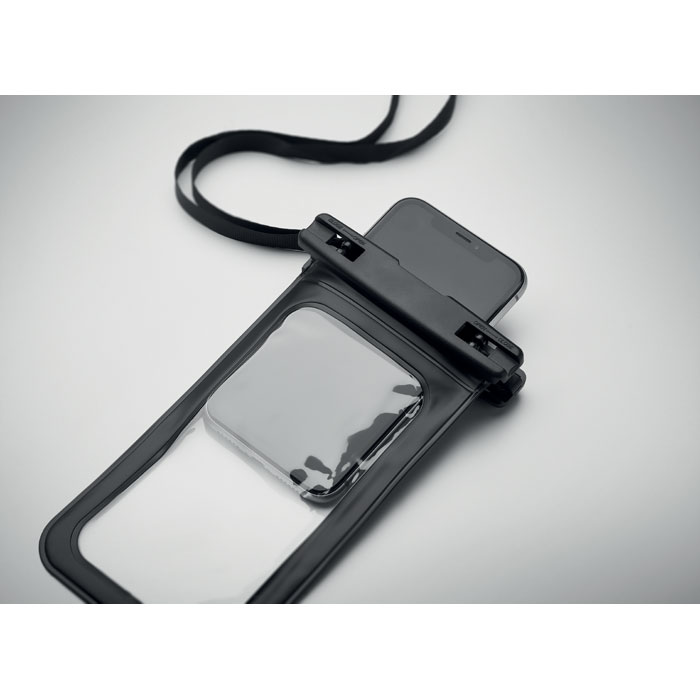 promotional-Waterproof smartphone pouch-Black-Tasmania-australia