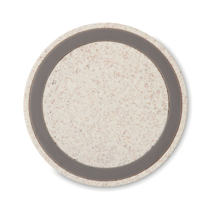 promotional-Wheat straw ABS charger 5W-Beige-Tasmania-australia