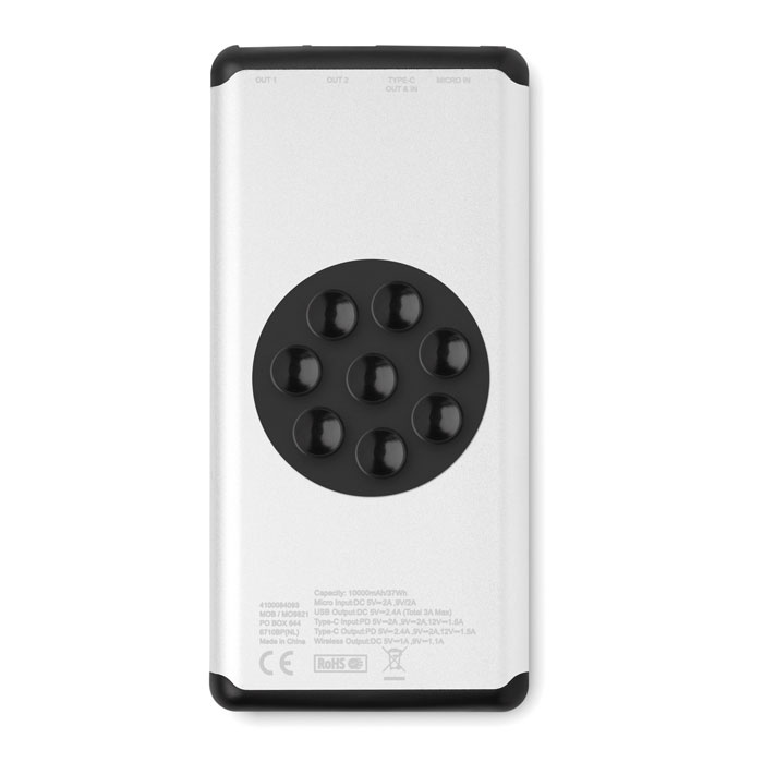 customized-Wireless 10000 mAh Power bank-MATT SILVER-Tasmania-australia