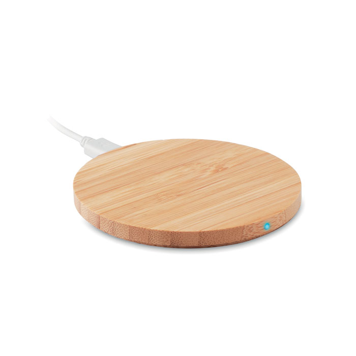 promotional-Wireless charger bamboo 5W-Wood-Tasmania-australia