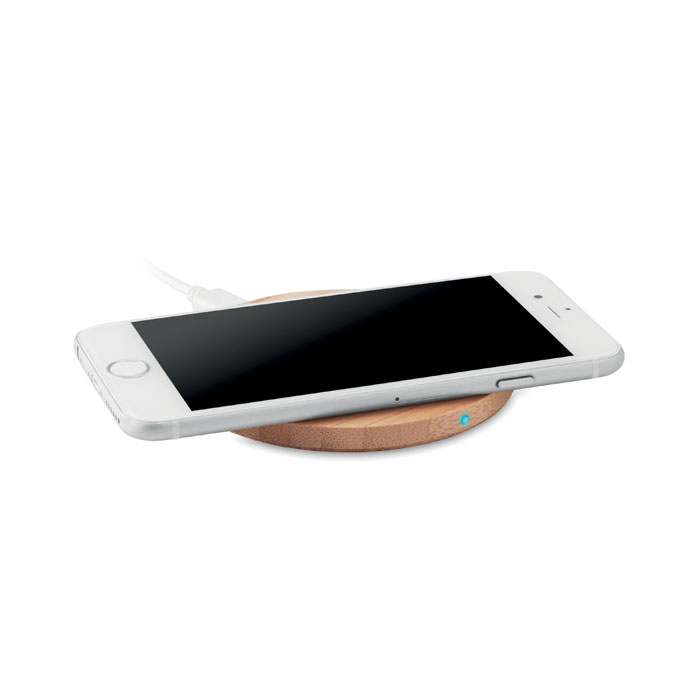 promotional-Wireless charger bamboo 5W-Wood-Tasmania-australia