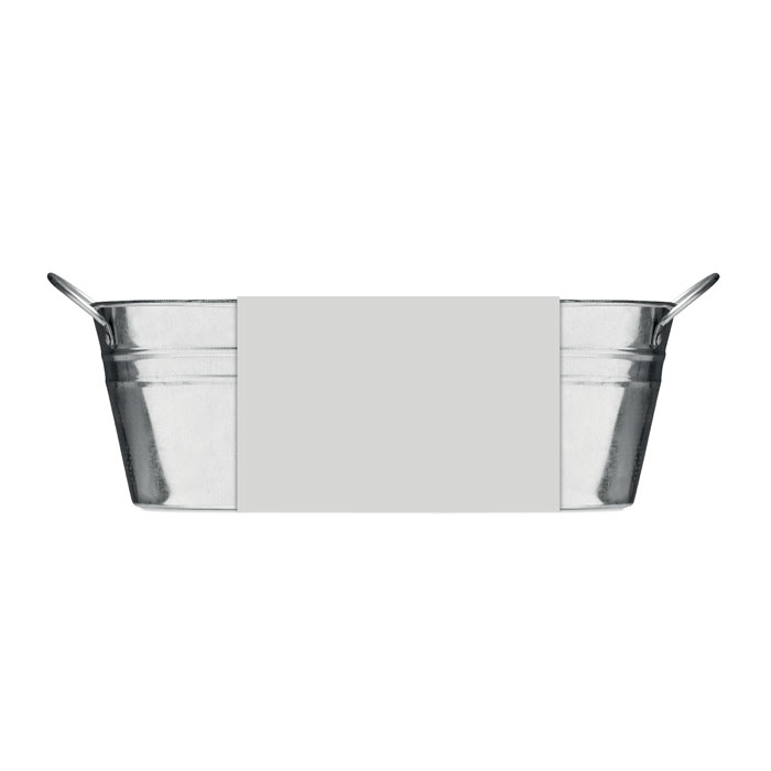 Zinc tub with 3 herbs seeds-MATT SILVER-Tasmania-australia-5