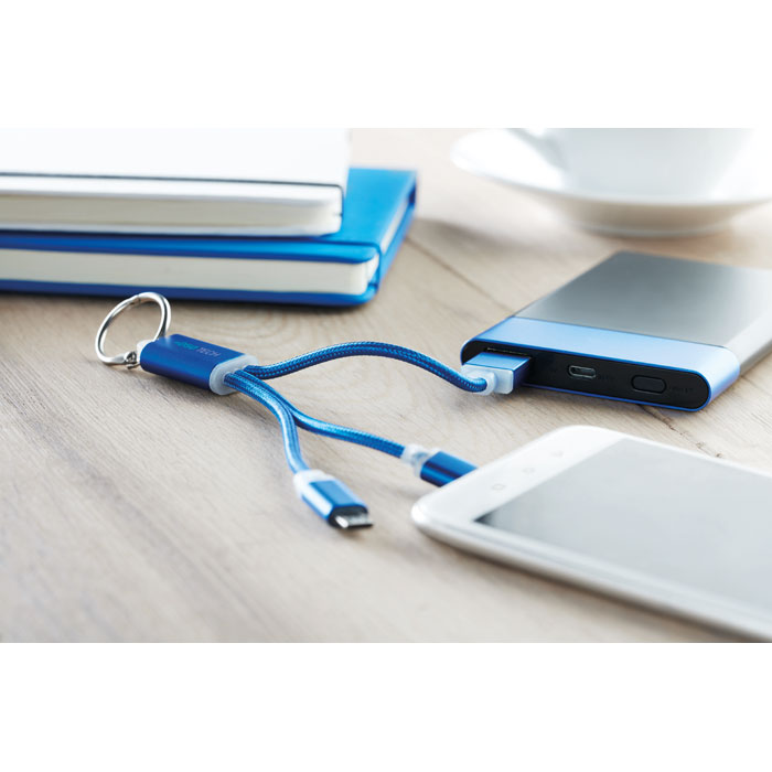 promotional-key ring with USB type C cable-Royal blue-Tasmania-australia